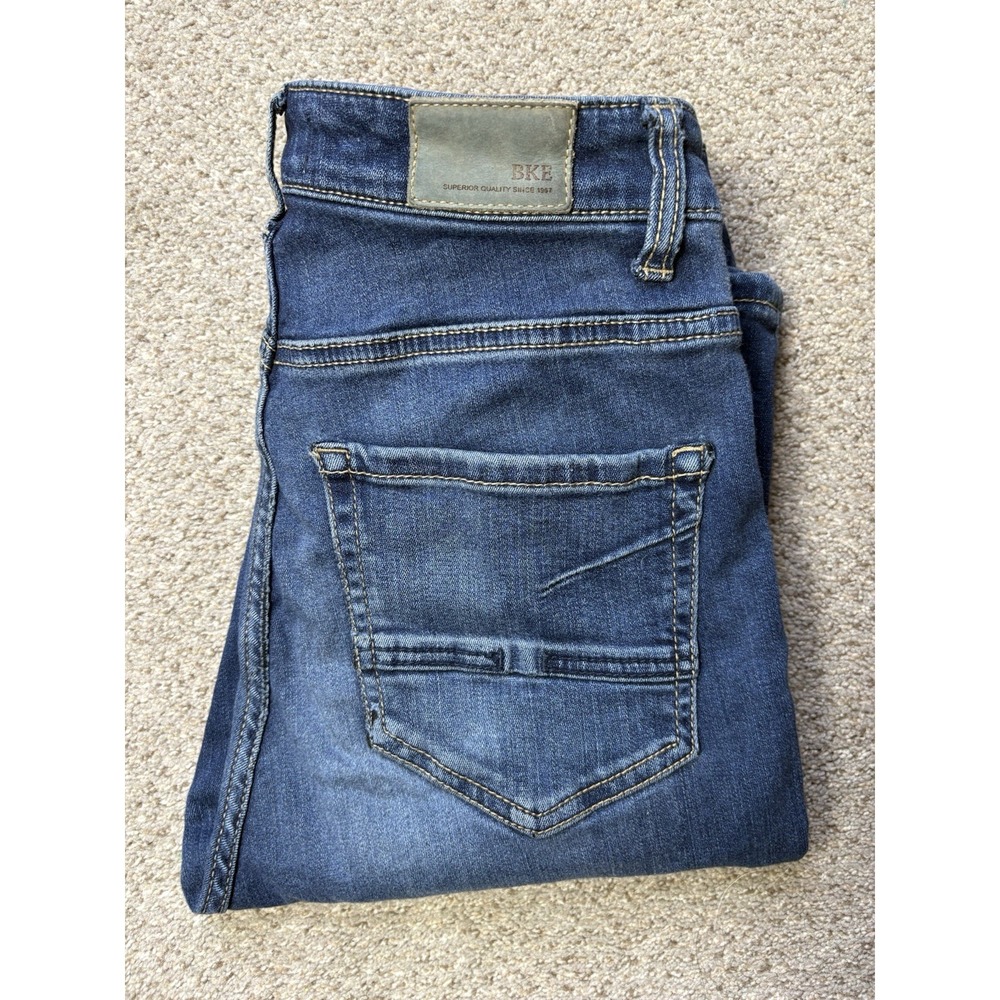 BKE Jeans Parker Universal Fit High Rise Ankle‎ Skinny Size 28 x 33.5 Dark Blue